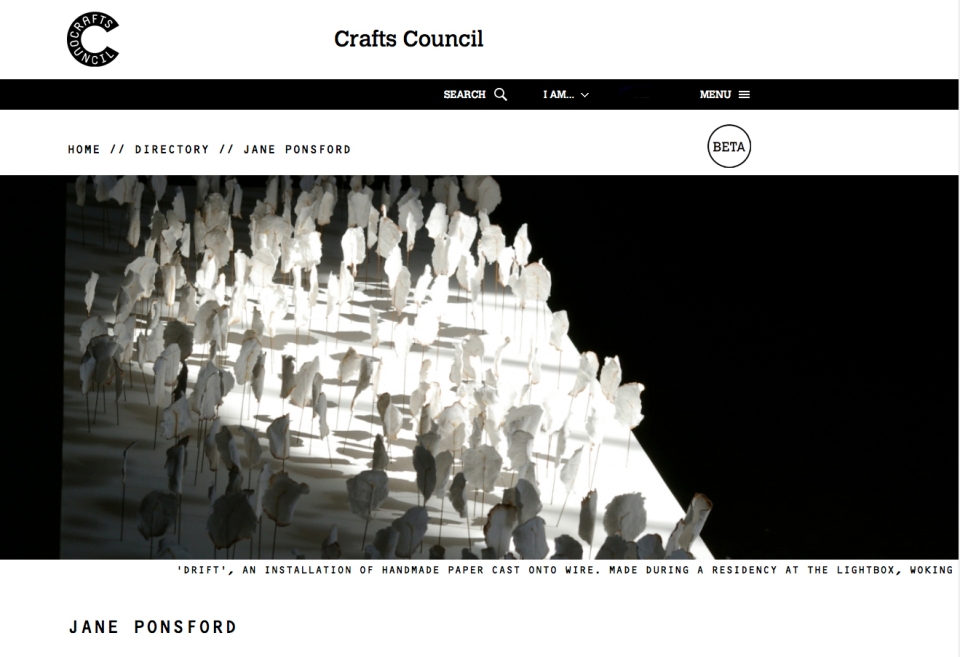 Crafts Council page